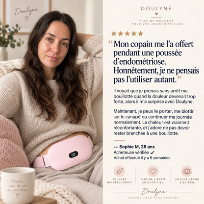 Doulyne™ — Ceinture Chauffante Intelligente pour le Confort Menstruel